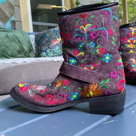 Rare Old Gringo Klak MC Boots in Dusty Purple - Picture 6 of 14